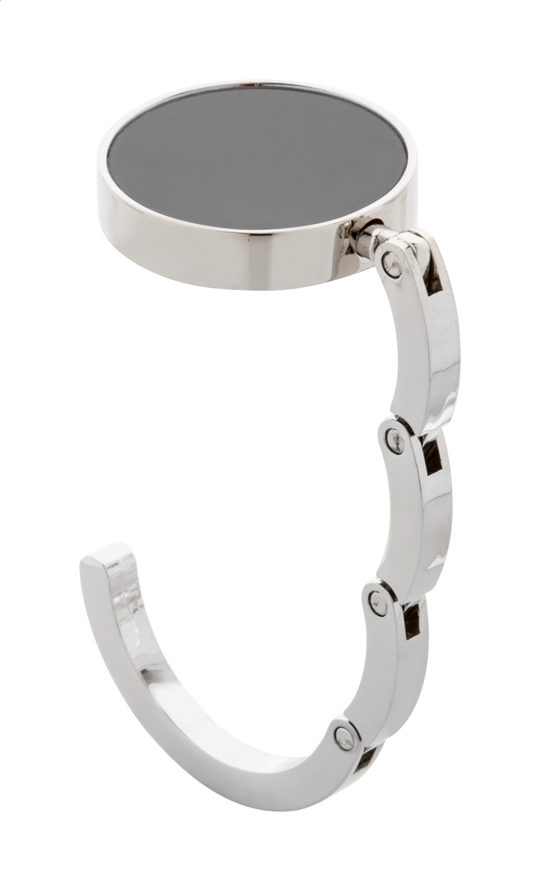 Wieszak na torbę P112287D czarny / srebrny