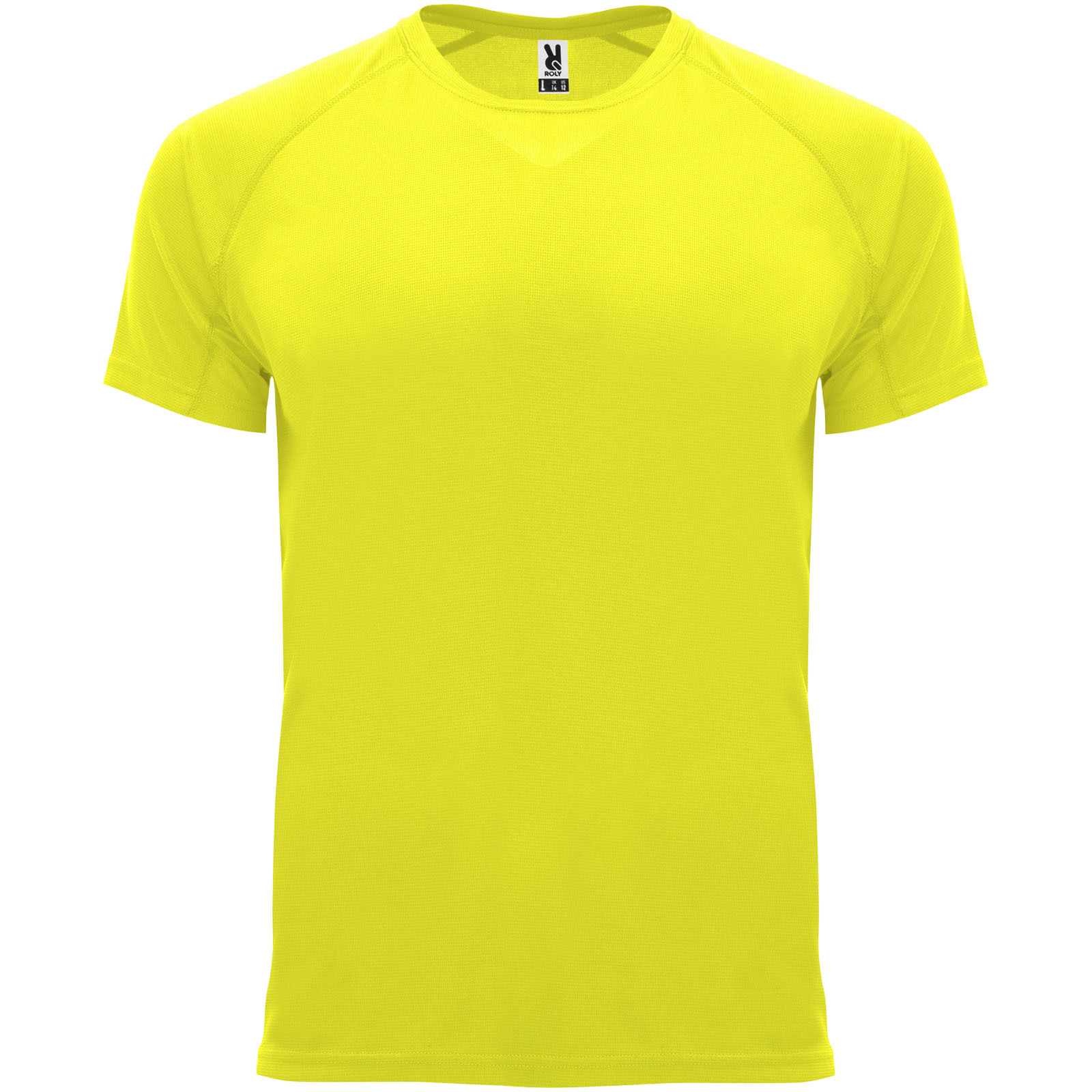 Bahrain sportowa koszulka dziecięca z krótkim rękawem P077780C fluor yellow