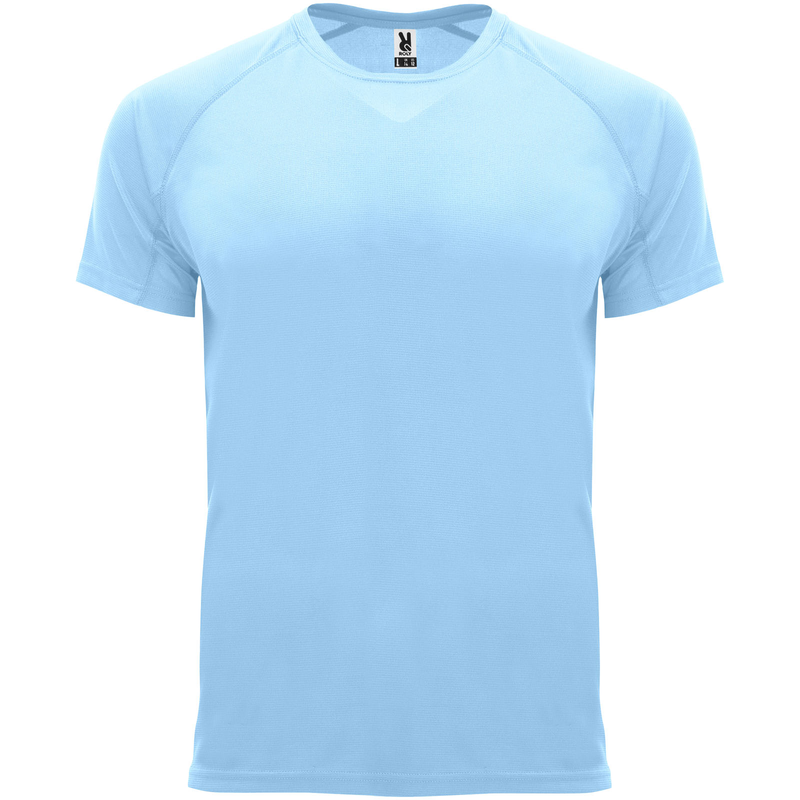 Bahrain sportowa koszulka dziecięca z krótkim rękawem P077780C błękitny