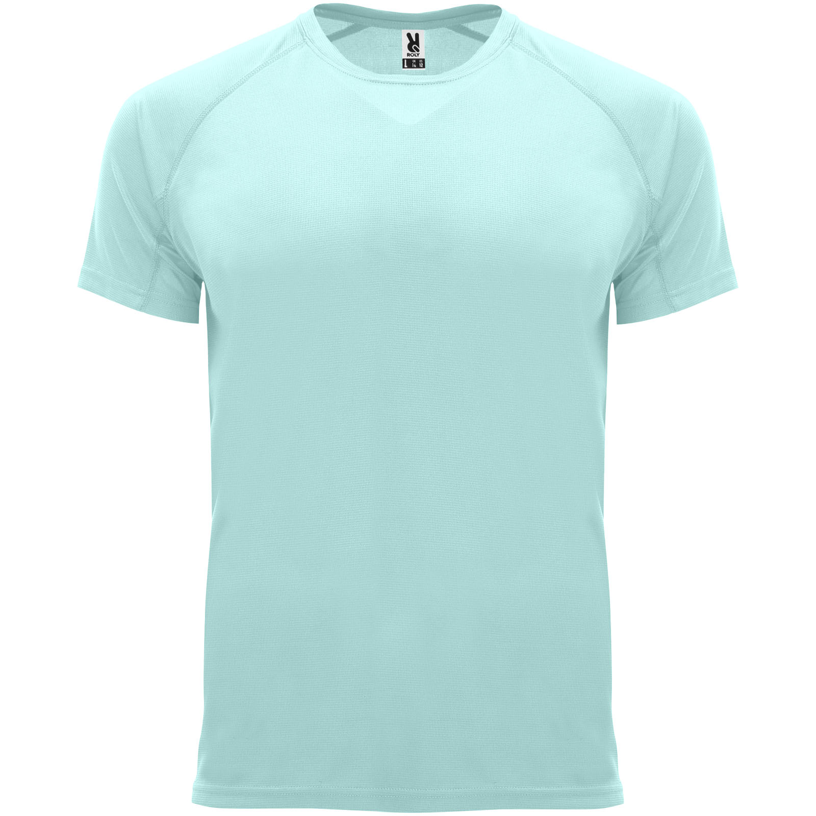 Bahrain sportowa koszulka dziecięca z krótkim rękawem P077780C zielony miętowy