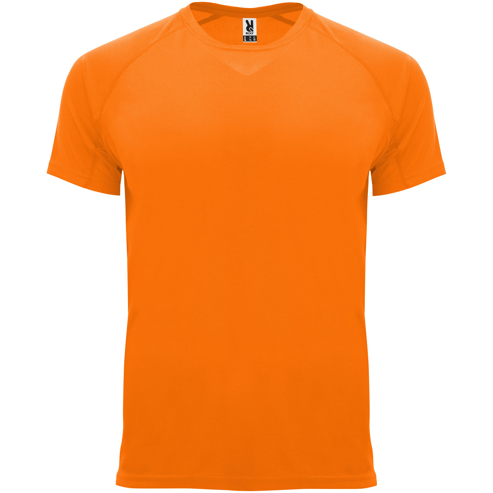 Bahrain sportowa koszulka dziecięca z krótkim rękawem P077780C fluor orange