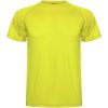 Montecarlo sportowa koszulka dziecięca z krótkim rękawem P080034C fluor yellow