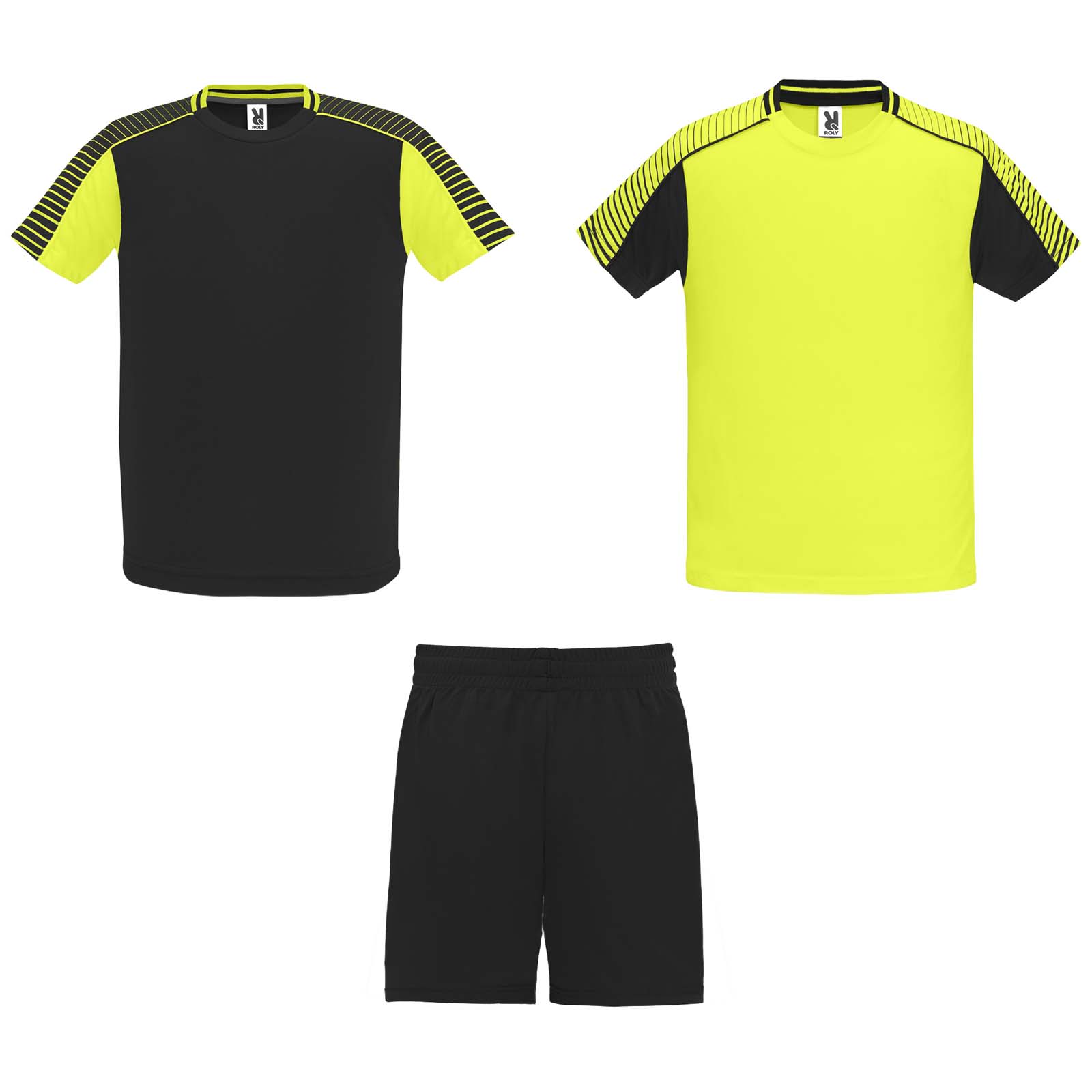 Juve zestaw sportowy dla dzieci P082999C fluor yellow / czarny