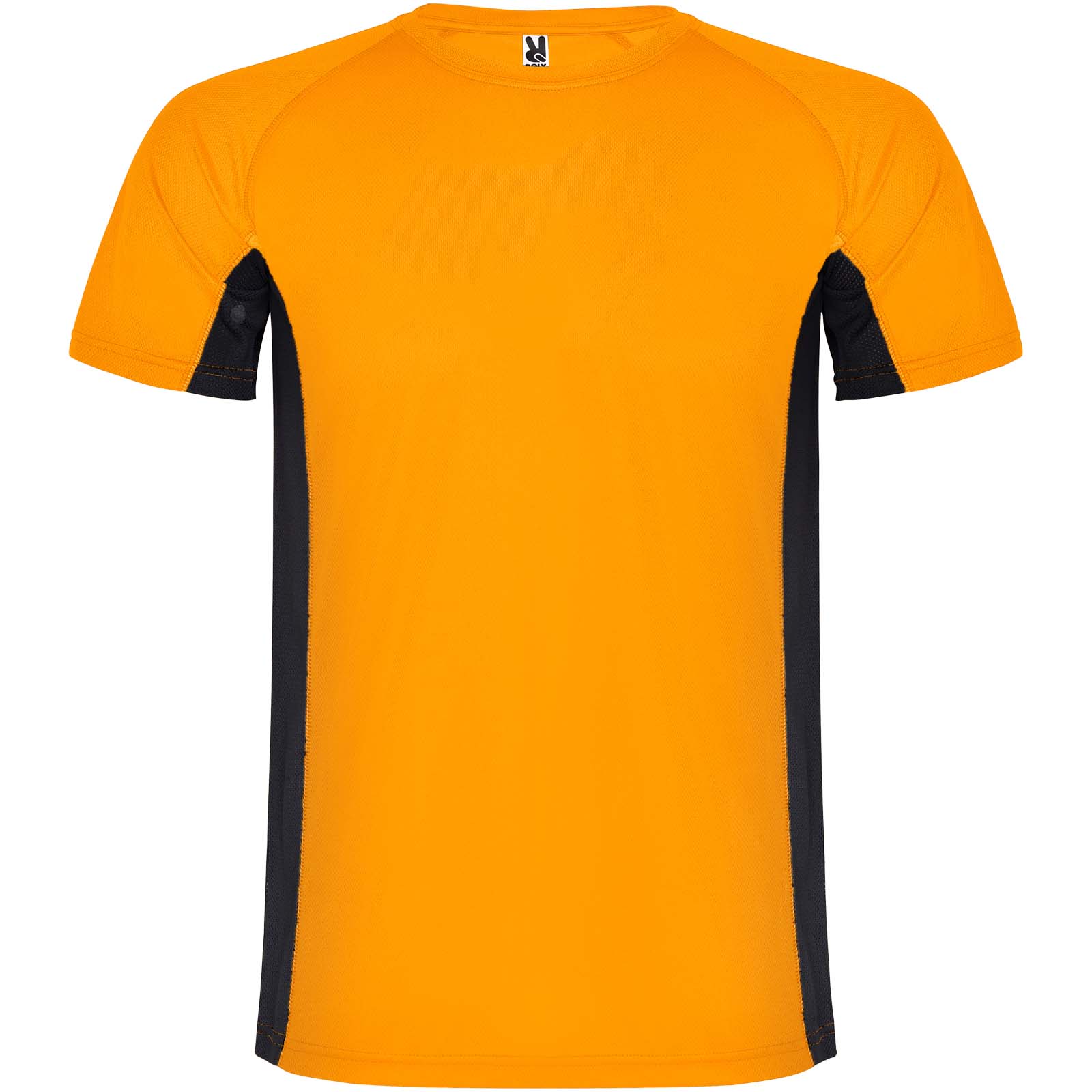 Shanghai sportowa koszulka dziecięca z krótkim rękawem P082296C fluor orange / czarny