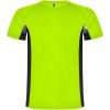 Shanghai sportowa koszulka dziecięca z krótkim rękawem P082296C fluor green / czarny