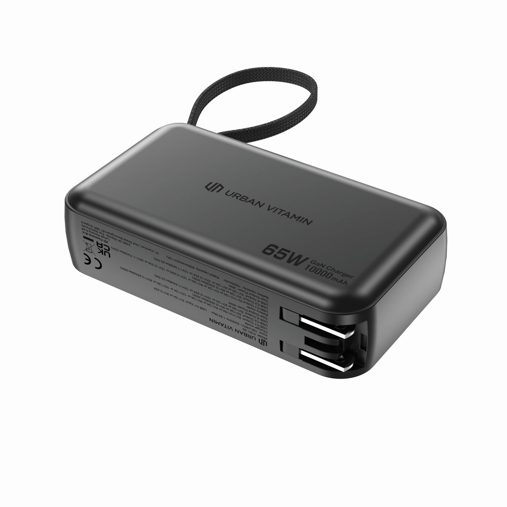 Ładowarka 2 w 1, power bank do laptopa 10000 mAh, 65W Eureka P104896X