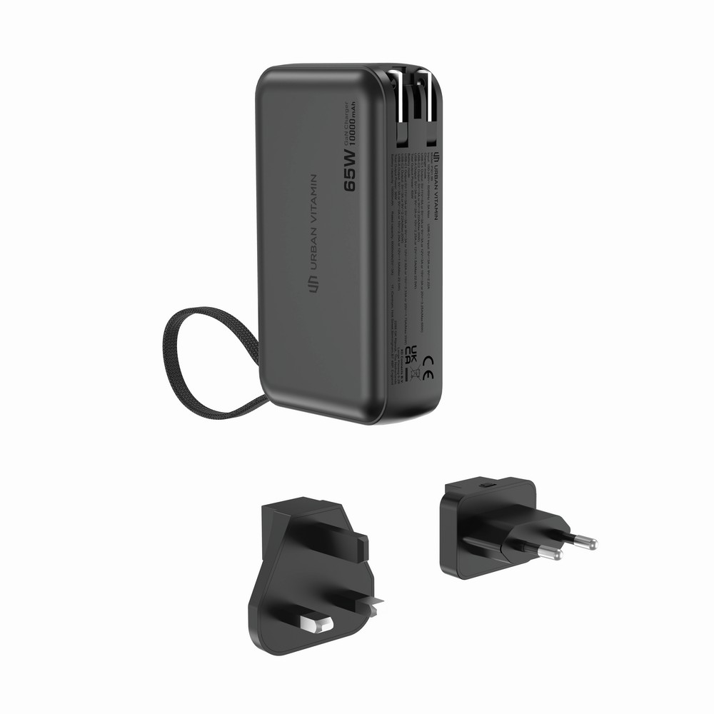Ładowarka 2 w 1, power bank do laptopa 10000 mAh, 65W Eureka P104896X