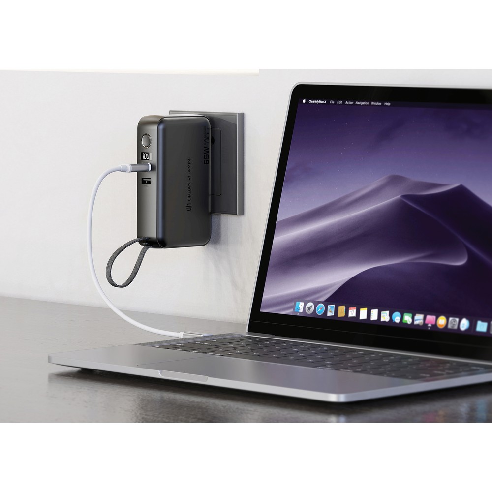 Ładowarka 2 w 1, power bank do laptopa 10000 mAh, 65W Eureka P104896X