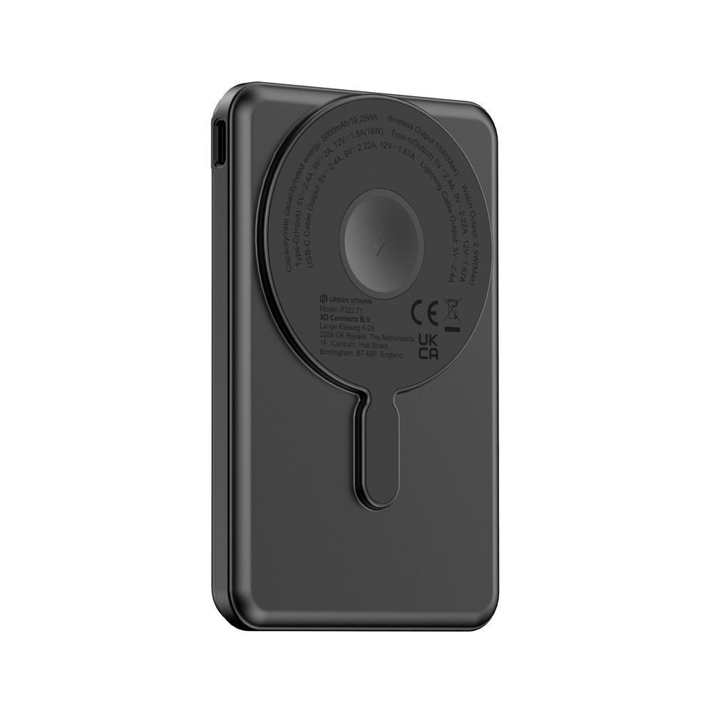 Magnetyczny power bank 5000 mAh Urban Vitamin Redwood P120735X AX-P322.7101