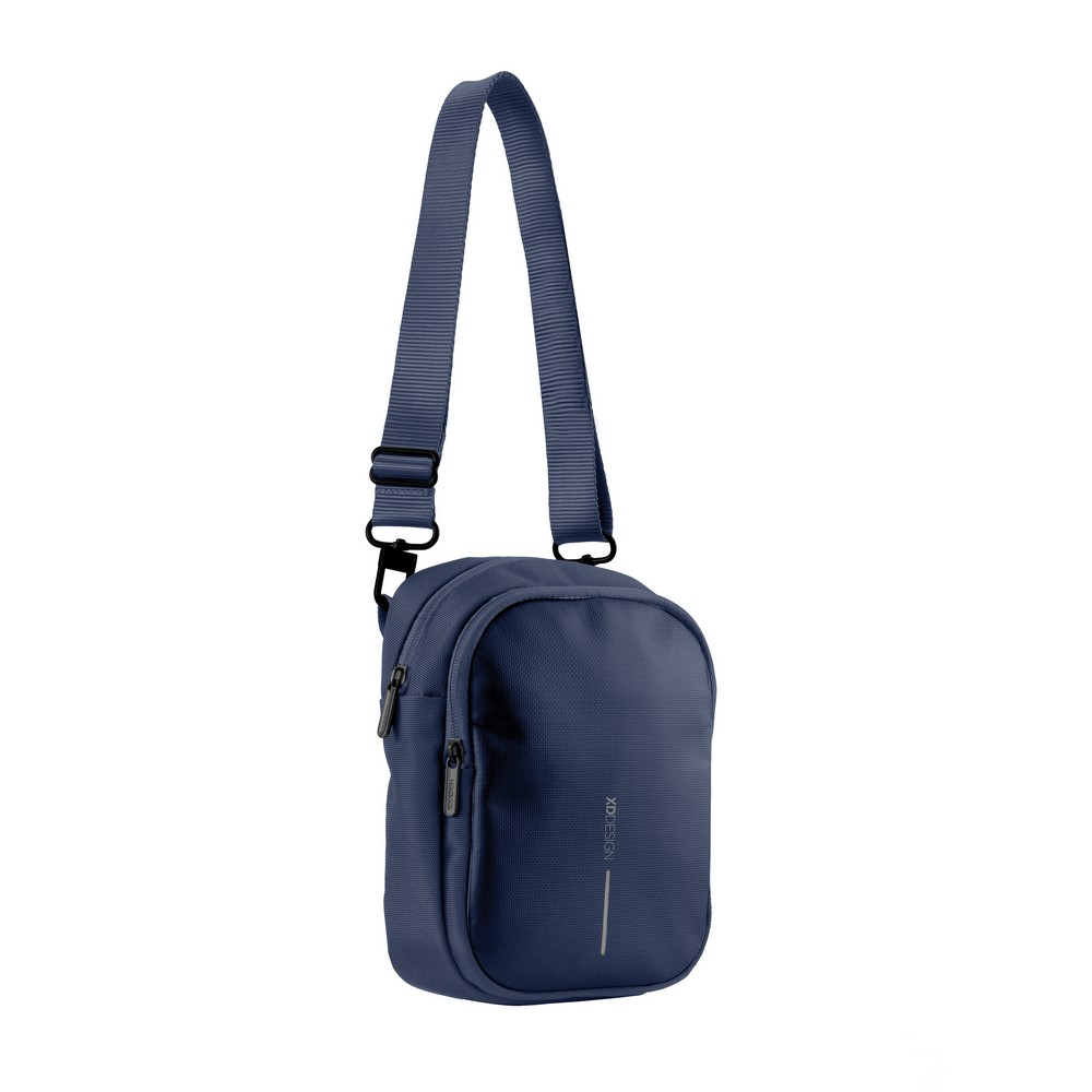 Torba na ramię, saszetka Boxy Sling P051917X niebieski