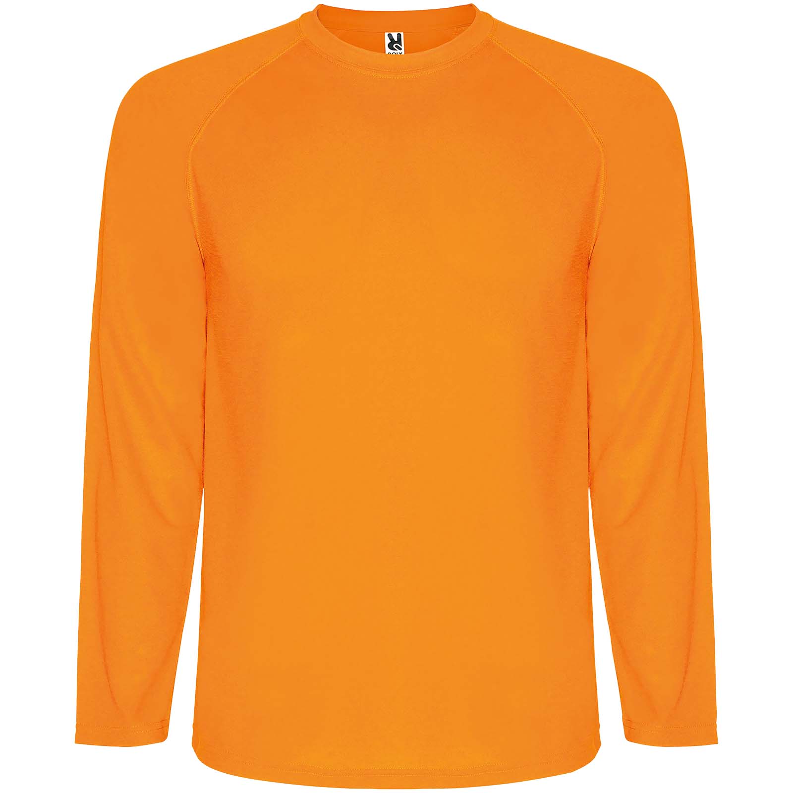 Męska koszulka sportowa Montecarlo z długim rękawem P099804C fluor orange
