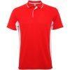 Montmelo koszulka polo unisex z krótkim rękawem P082755C czerwony / biały