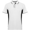 Montmelo koszulka polo unisex z krótkim rękawem P082755C biały / czarny