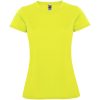 Montecarlo sportowa koszulka damska z krótkim rękawem P080079C fluor yellow