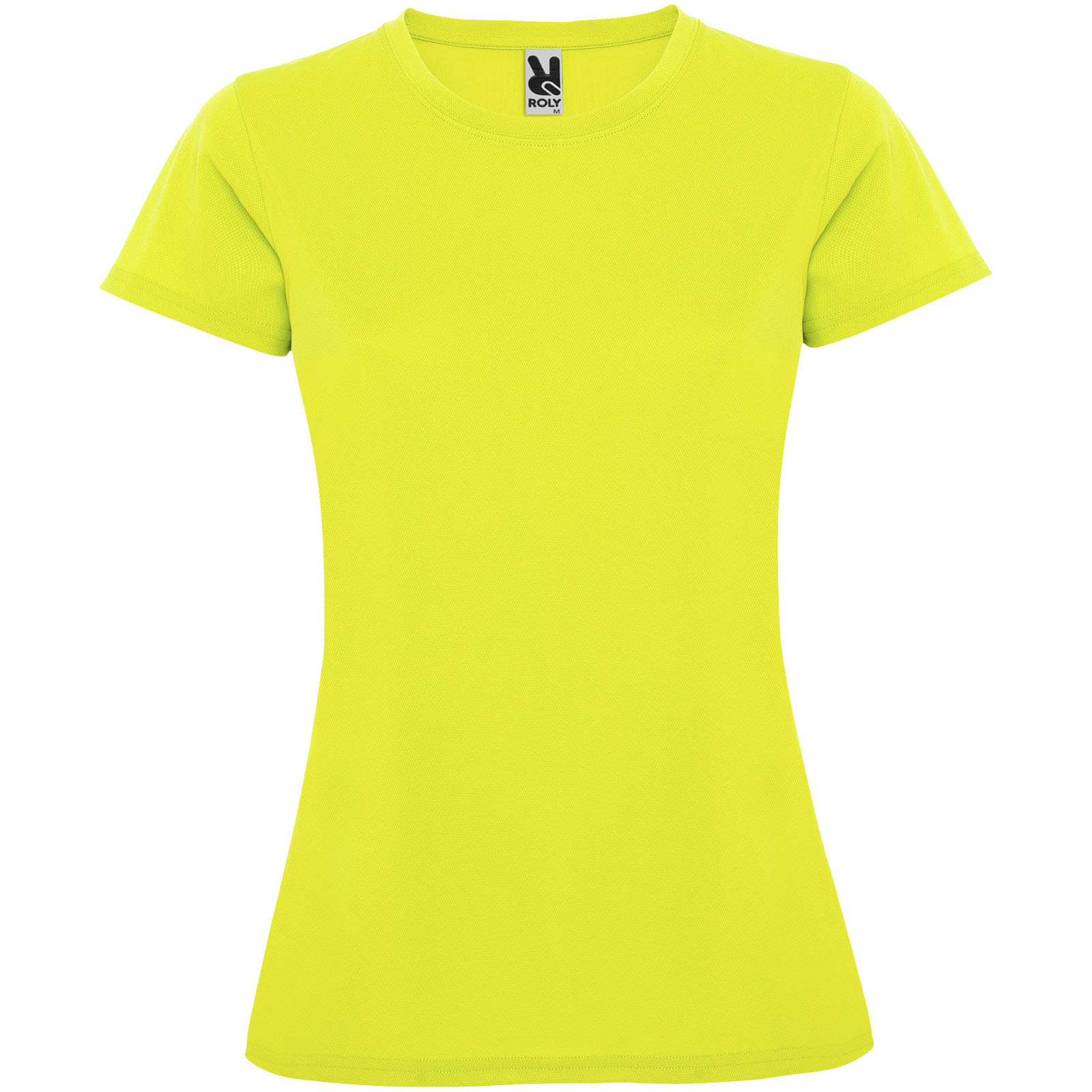 Montecarlo sportowa koszulka damska z krótkim rękawem P080079C fluor yellow