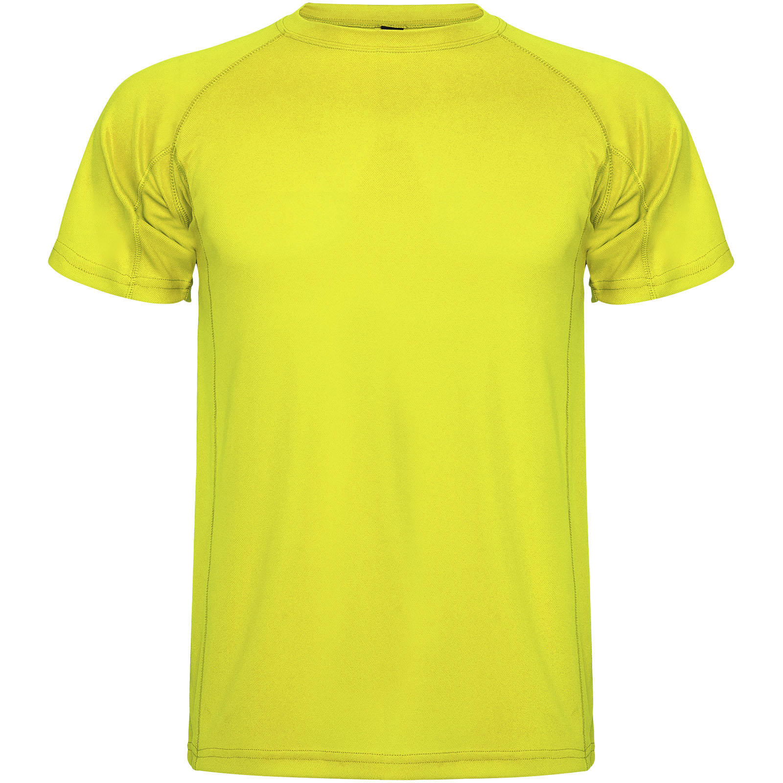 Montecarlo sportowa koszulka męska z krótkim rękawem P079941C fluor yellow