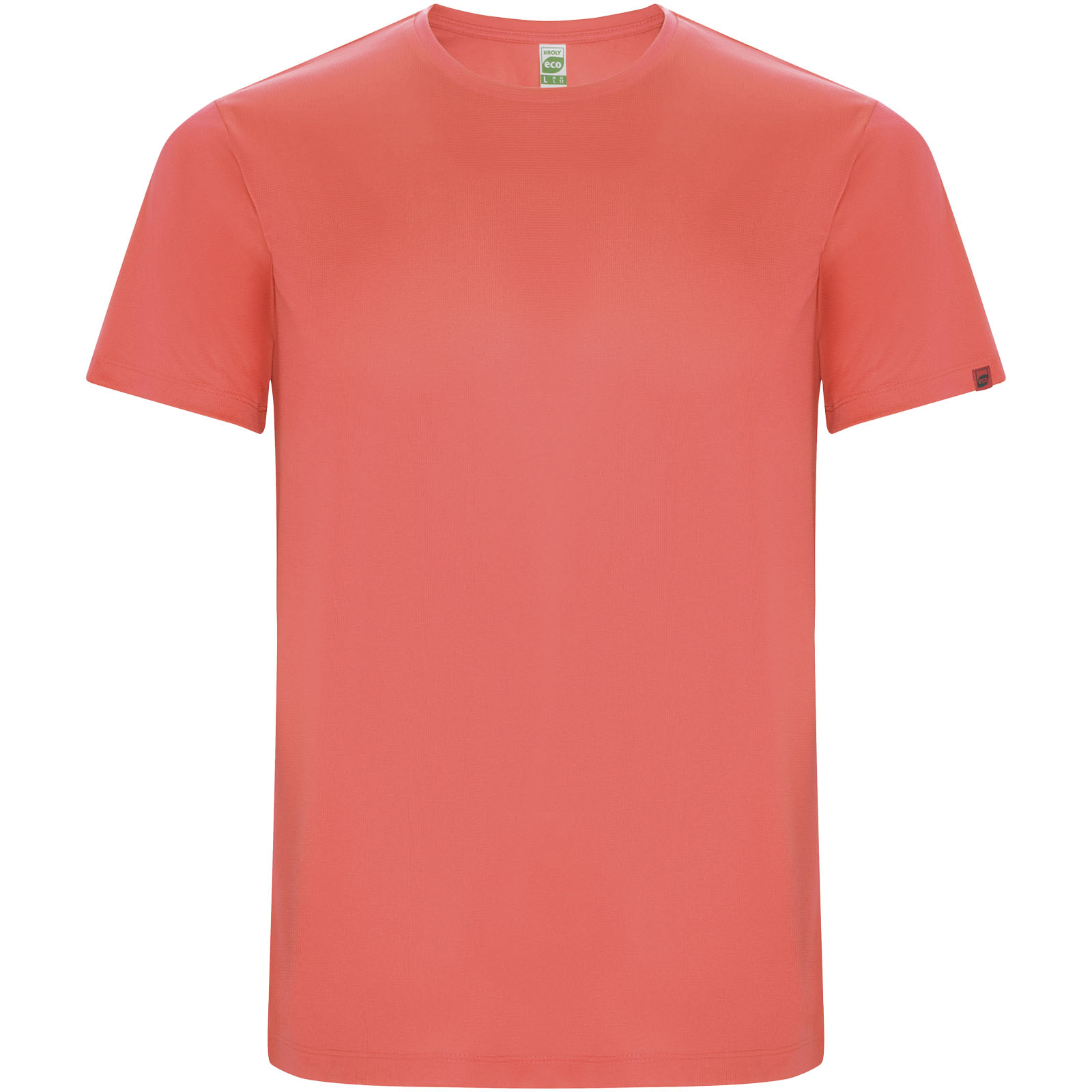 Imola sportowa koszulka męska z krótkim rękawem P079517C fluor coral