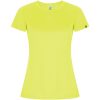 Imola sportowa koszulka damska z krótkim rękawem P079670C fluor yellow