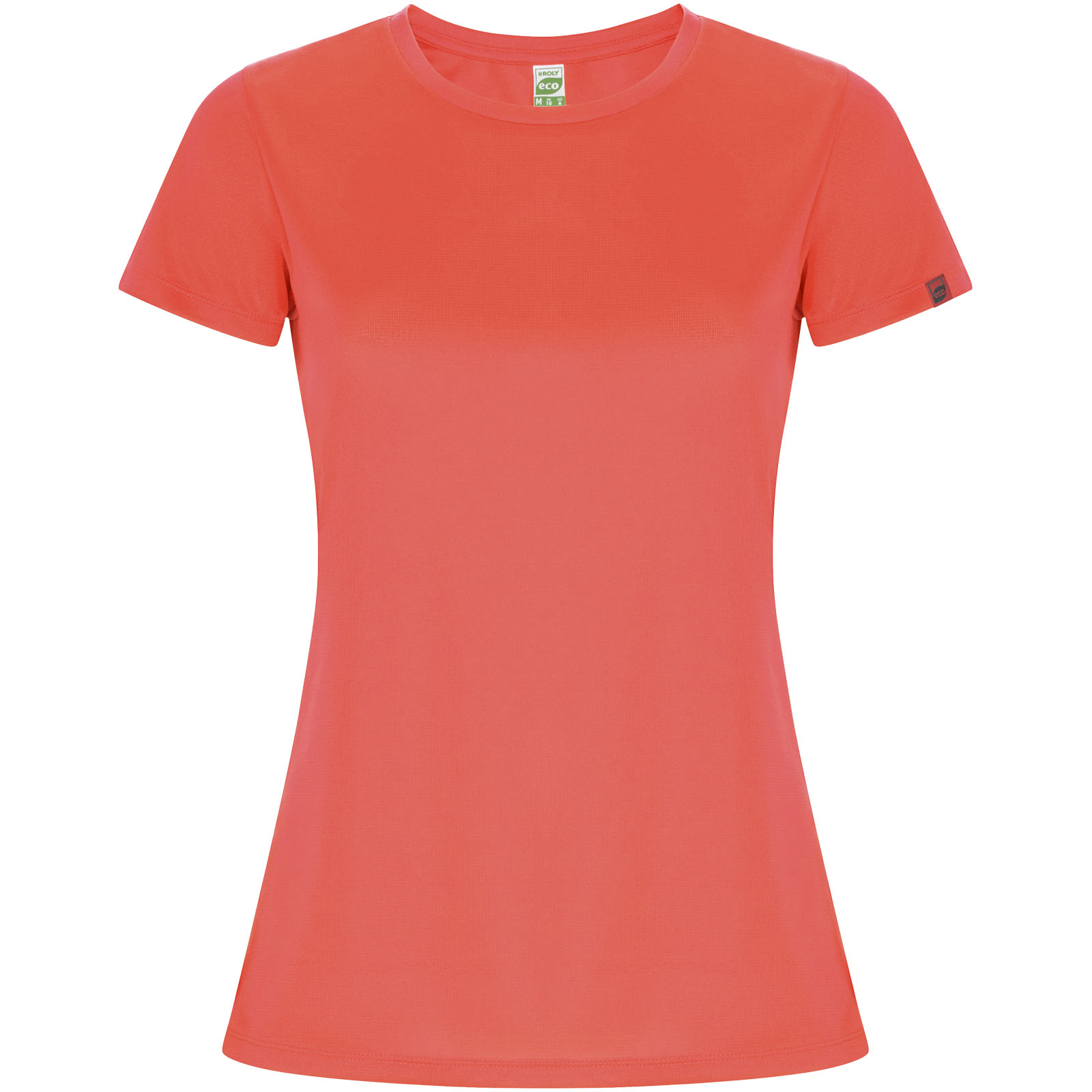 Imola sportowa koszulka damska z krótkim rękawem P079670C fluor coral