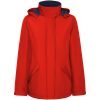 America damska ocieplana kurtka typu parka P099984C czerwony