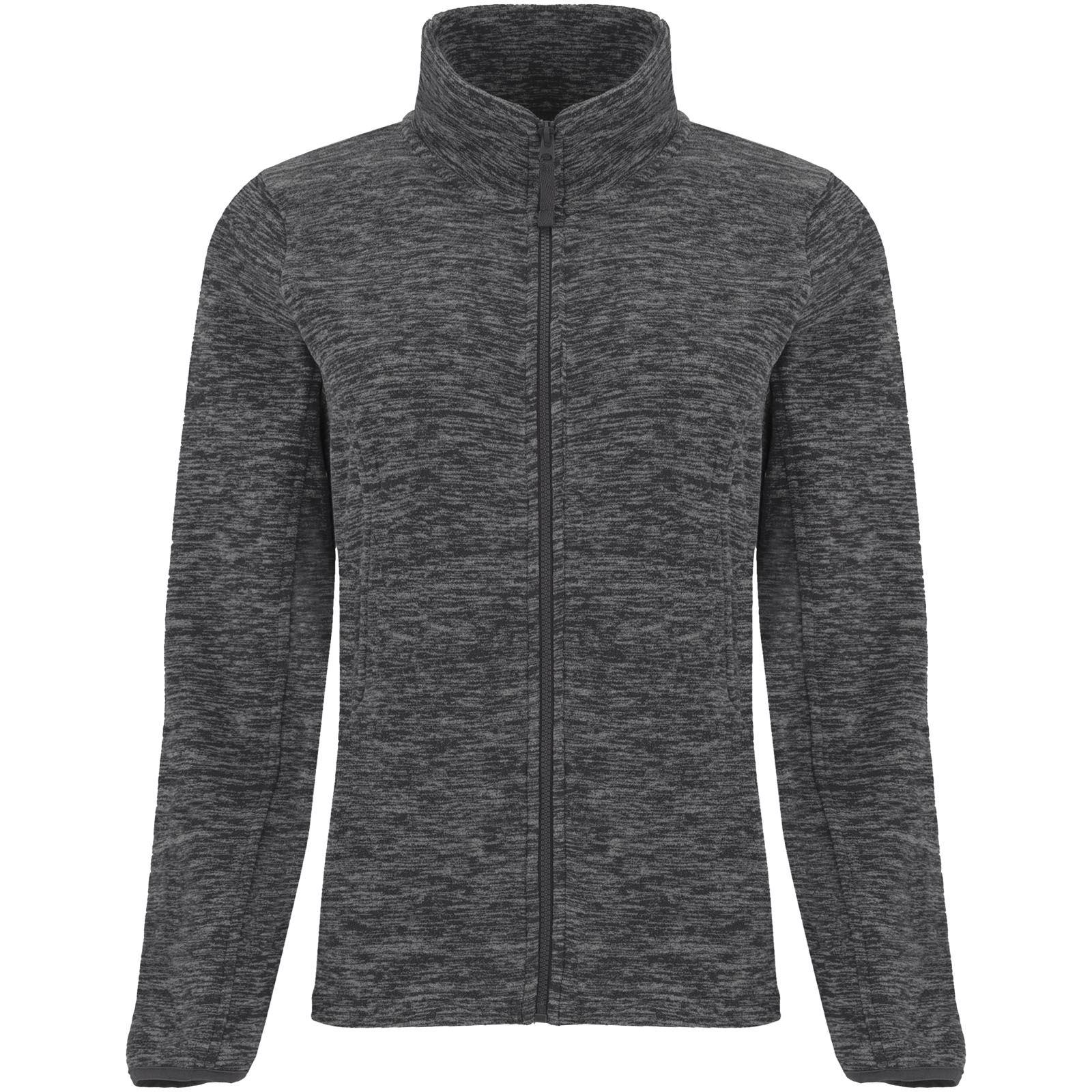 Artic damska kurtka polarowa z zamkiem błyskawicznym na całej długości P077450C czarny melanż Artic damska kurtka polarowa z zamkiem błyskawicznym na całej długości P077450C czarny melanż