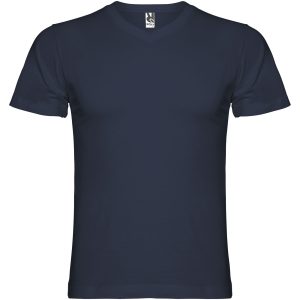 Samoyedo koszulka męska z krótkim rękawem i dekoltem w serek P080630C PFC-R6503-W