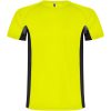 Shanghai sportowa koszulka męska z krótkim rękawem P082261C fluor yellow / czarny