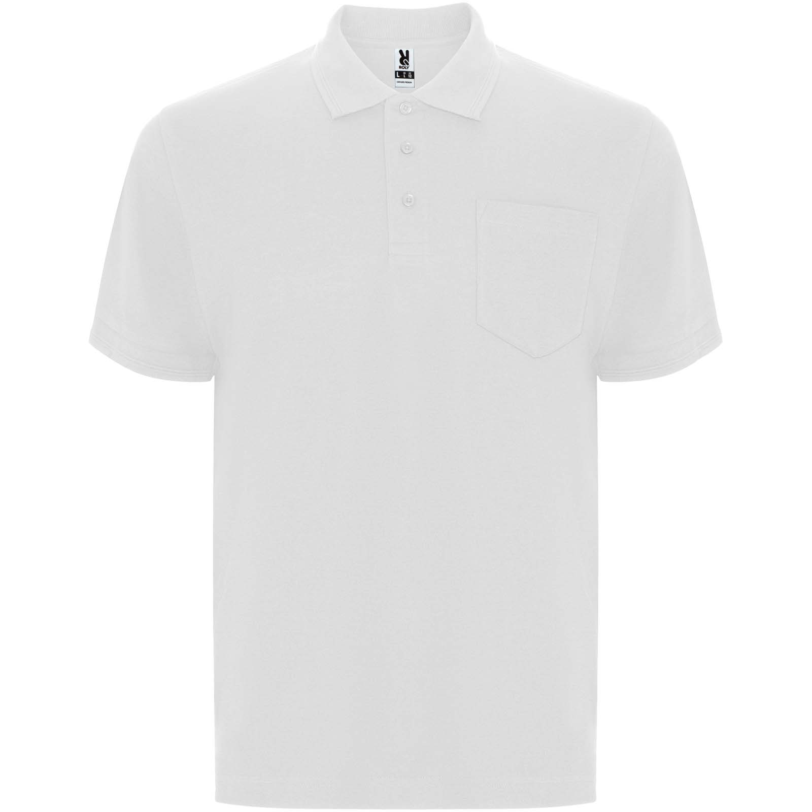 Centauro Premium koszulka polo unisex z krótkim rękawem P099088C biały