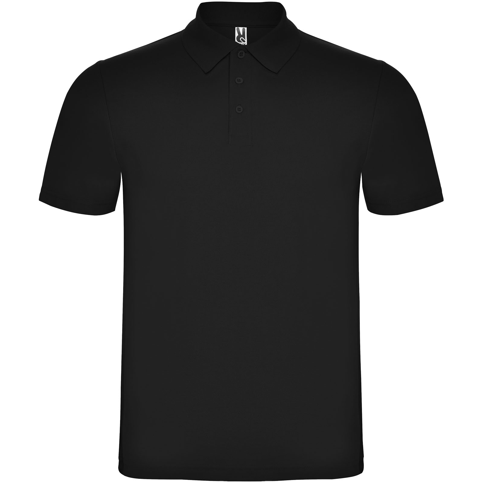 Austral koszulka polo unisex z krótkim rękawem P077588C czarny