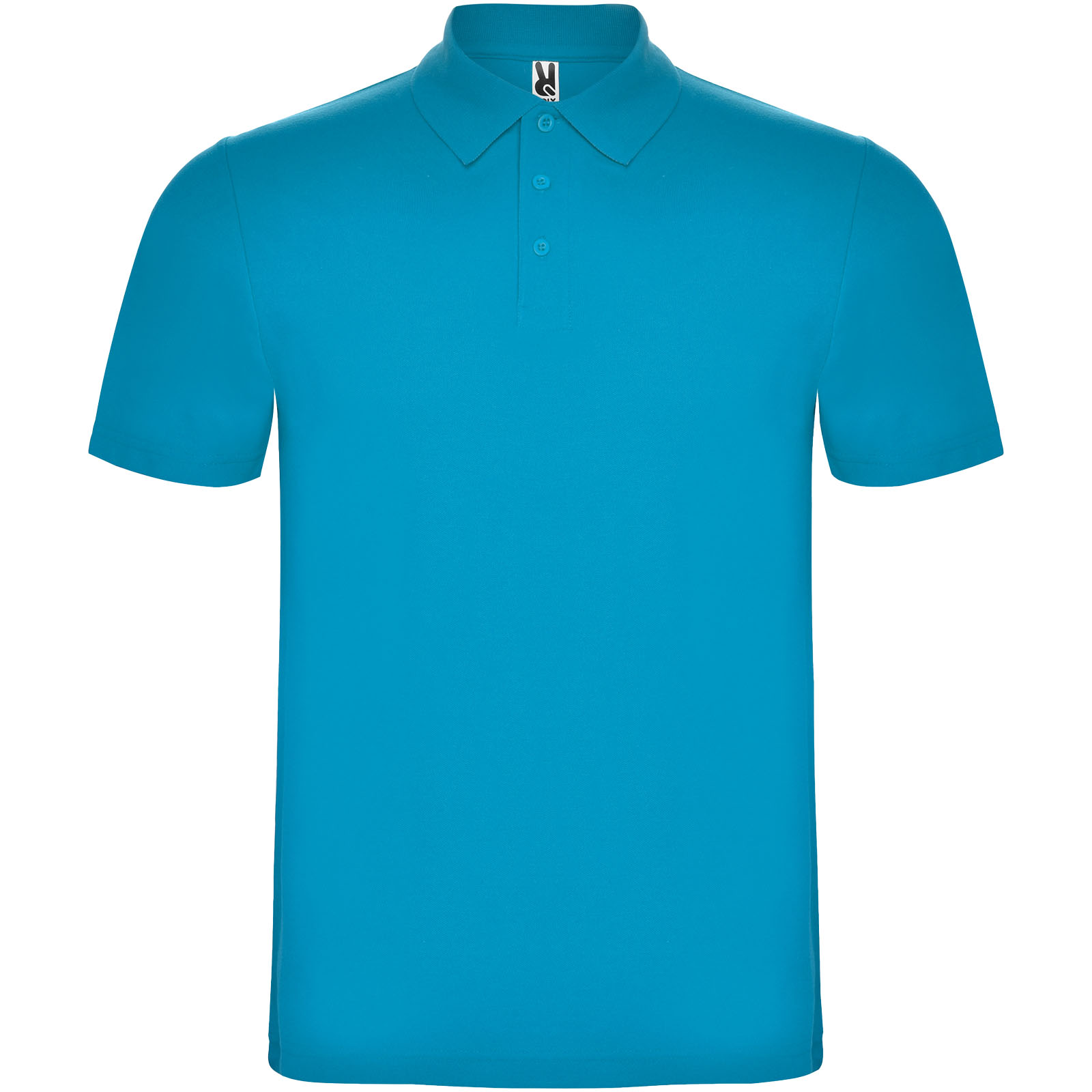 Austral koszulka polo unisex z krótkim rękawem P077588C turkusowy