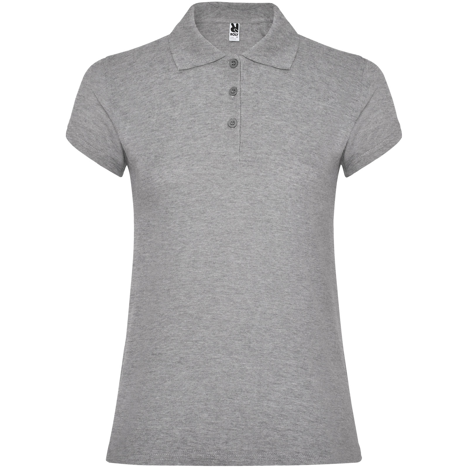 Star koszulka damska polo z krótkim rękawem P081330C marl grey