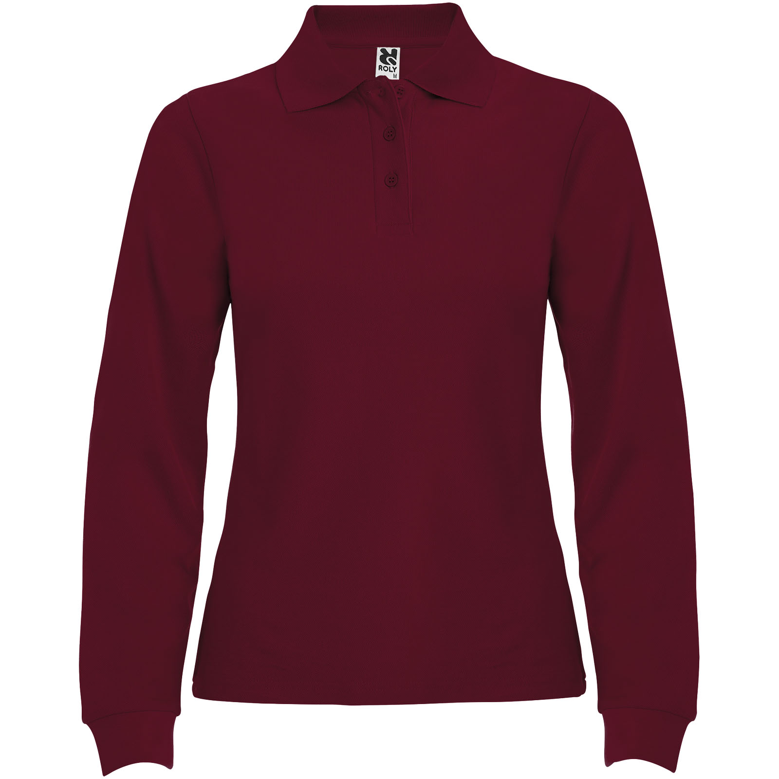 Estrella koszulka damska polo z długim rękawem P079103C garnet