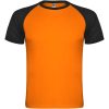 Indianapolis sportowa koszulka unisex z krótkim rękawem P082359C fluor orange / czarny