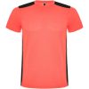 Detroit sportowa koszulka unisex z krótkim rękawem P082439C fluor coral / czarny