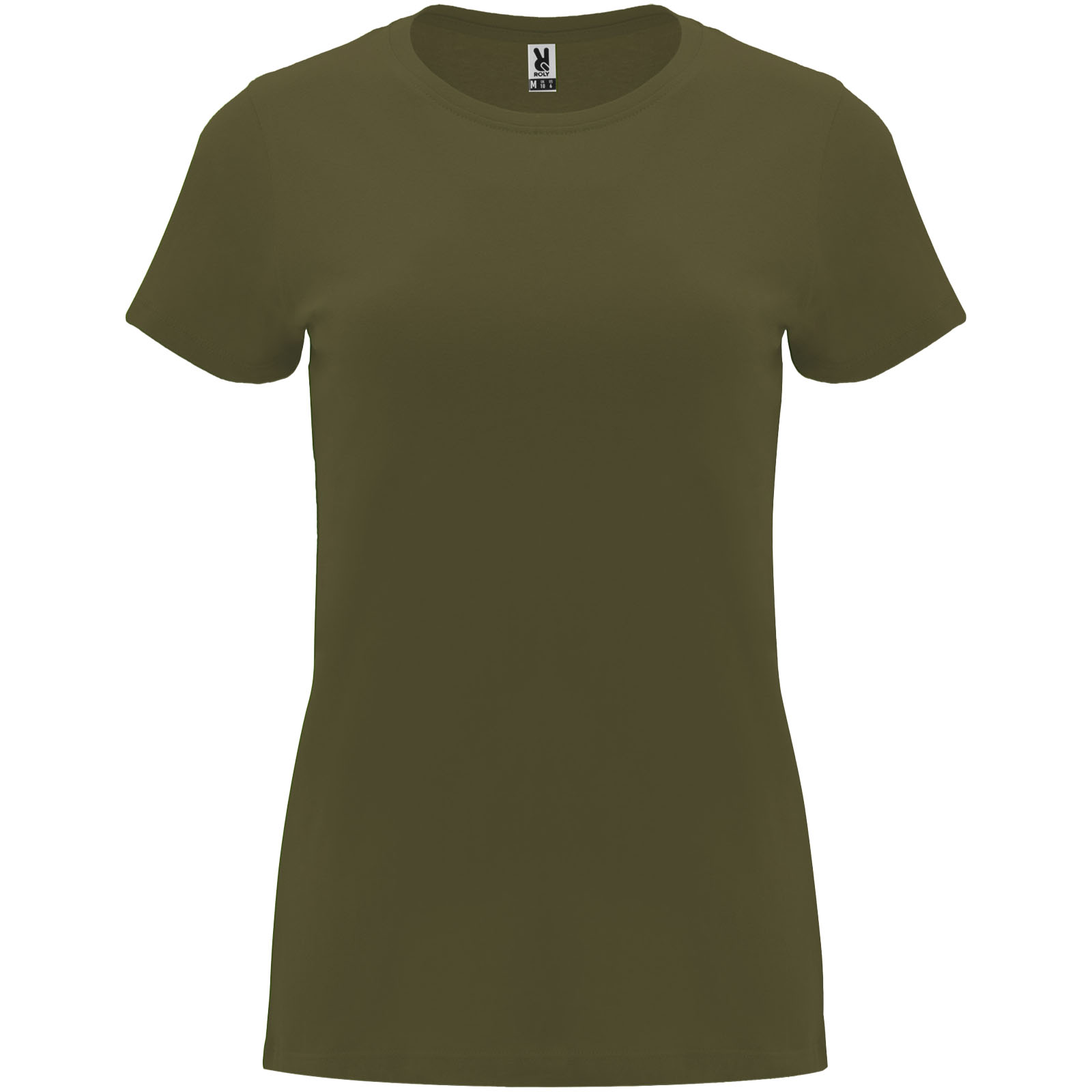 Capri koszulka damska z krótkim rękawem P078545C militar green