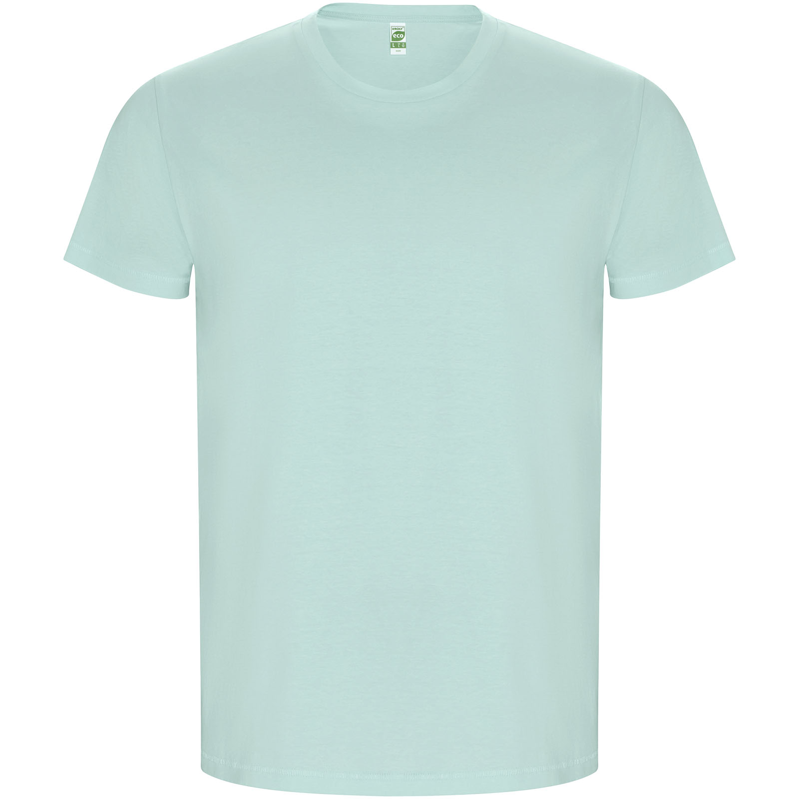 Golden koszulka męska z krótkim rękawem P079388C zielony miętowy