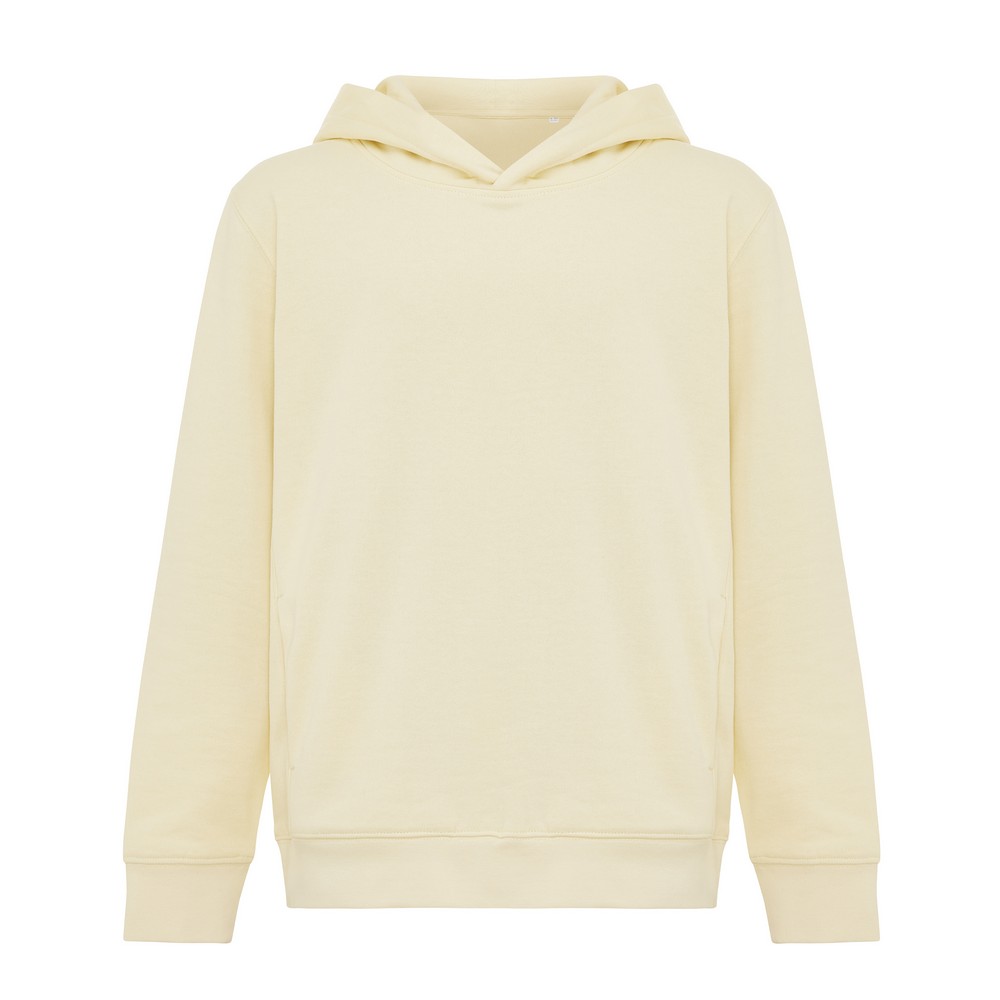 Dziecięca bluza z kapturem i kieszeniami Iqoniq Yengo z bawełny z recyklingu P104371X żółty Dziecięca bluza z kapturem i kieszeniami Iqoniq Yengo z bawełny z recyklingu P104371X żółty