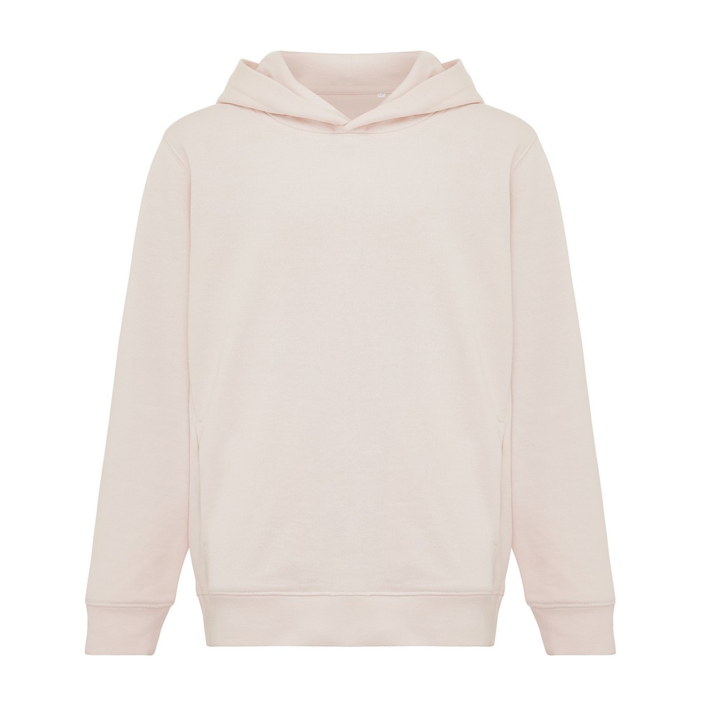 Dziecięca bluza z kapturem i kieszeniami Iqoniq Yengo z bawełny z recyklingu P104371X różowy Dziecięca bluza z kapturem i kieszeniami Iqoniq Yengo z bawełny z recyklingu P104371X różowy