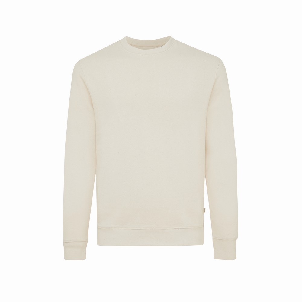 Bluza z niebarwionej bawełny z recyklingu Iqoniq Denali P047465X natural raw