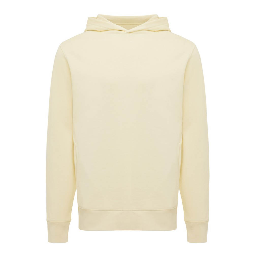 Bluza z kapturem i kieszeniami Iqoniq Yengo z bawełny z recyklingu P104660X żółty Bluza z kapturem i kieszeniami Iqoniq Yengo z bawełny z recyklingu P104660X żółty