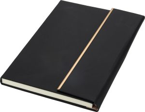 Zestaw notatnik A5 w linie i długopis CrisMa ze skóry z recyklingu MAGGIE P101849K MC-24763-W