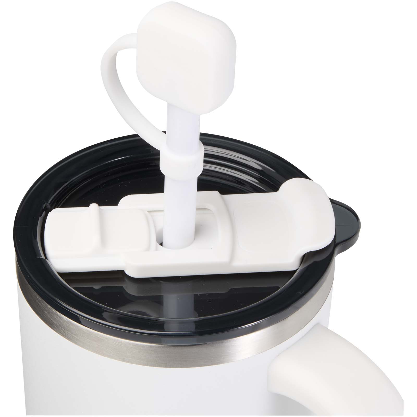 Sip silikonowa osłona słomki P121326C biały