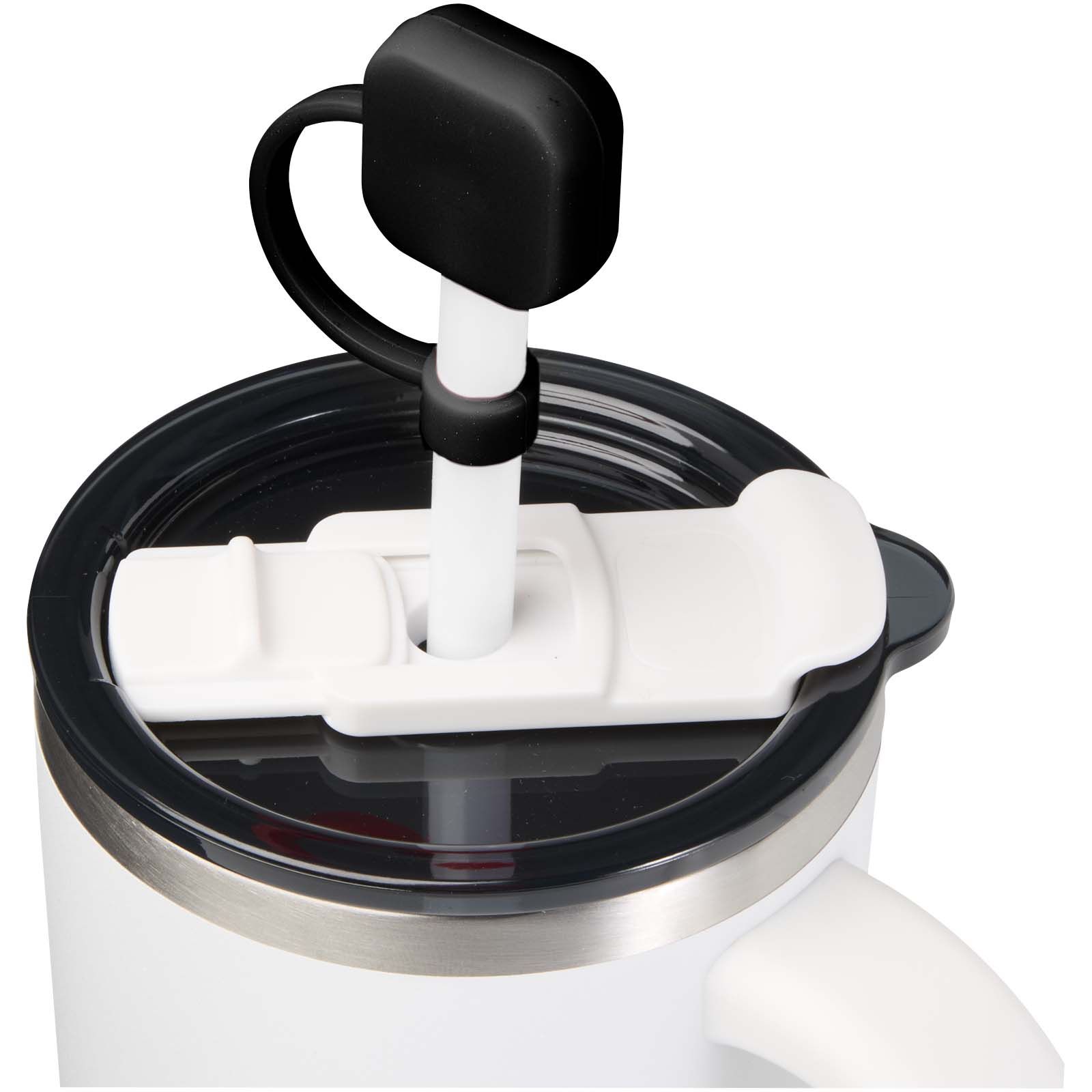 Sip silikonowa osłona słomki P121326C czarny