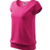 Koszulka damska City P023999F czerwień purpurowa