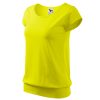 Koszulka damska City P023999F cytrynowy