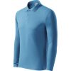 Koszulka polo męska Pique Polo LS P027431F lazurowy