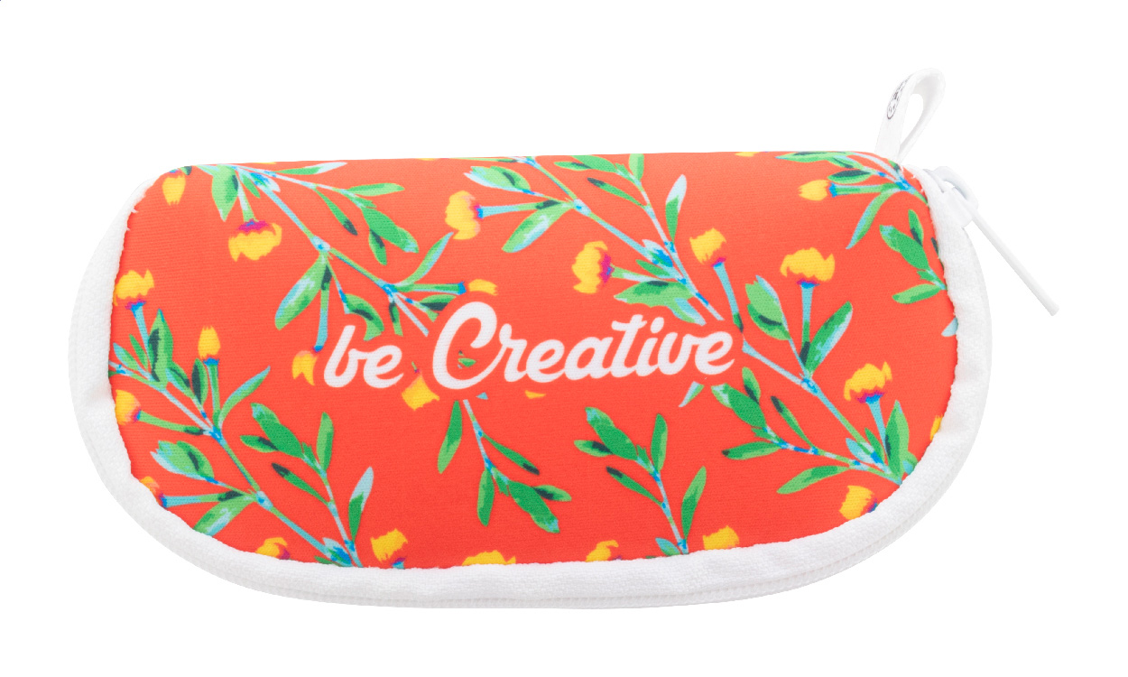 Personalizowane etui na okulary przeciwsłoneczne RPET PrintSun Zip P121877D AN-AP716780-W