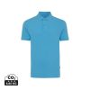 Koszulka polo z bawełny z recyklingu Iqoniq Yosemite P047461X tranquil blue