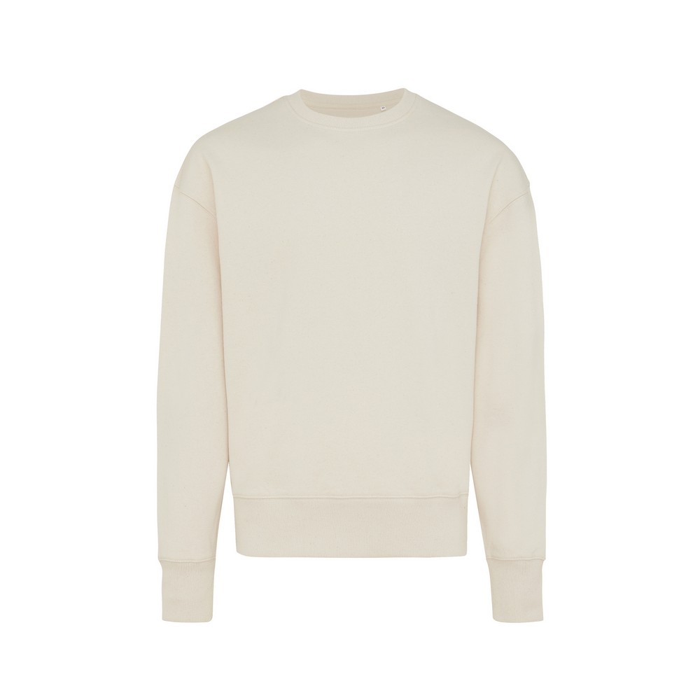 Luźna bluza z bawełny z recyklingu Iqoniq Kruger P047466X neutralny