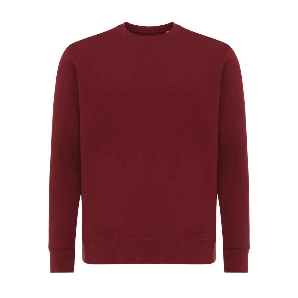 Lekki sweter Iqoniq Etosha, bawełna z recyklingu P054837X burgundy